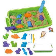 WOOPIE Kinetic Sand 1.5 kg XXL ZOO Safari Set with Molds