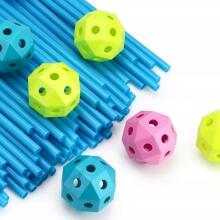 WOOPIE Construction Set XXL Building Blocks for Tent Base Tubes Straws 340 pcs