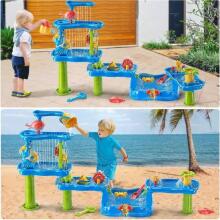 WOOPIE Huge Aquapark Water Table 6in1 Sandbox Waterfall 6-Level Modular Water Track