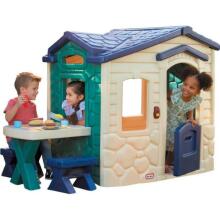 Little Tikes Garden House with PATIO and Magic Bell Navy Green