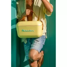 Polarbox Cool Box Retro Cooler Art.255943 Pop Yellow Camping refrigerator 20L