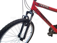 Pusaudžu velosipēds Champions 24 Tempo (TMP.24011) melns/sarkans (Rata izmērs: 24)