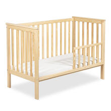 Klups Iwon Art.256073 Pine Koka gultiņa ar barjeru - 120x60