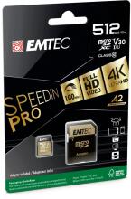Emtec mSD 512GB UHS-I U3 V30 SpeedIN Pro