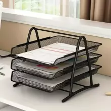 Organizer Box Made Of Golden Metal Art.76091  Mail tray