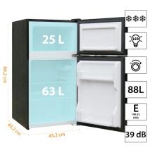 Manta MM545DSL Fridge 88L Silver/Inox