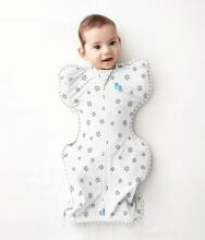 Love To Dream Swaddle Up  Art.LTD-L1003232WHTXS Superstar Cotton swaddle-sleeping bag for comfortable sleep, swaddling XS times.