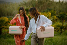 Polarbox Cool Box Retro Cooler Art.256938 Pink Camping Refrigerator 12L