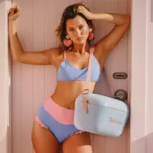 Polarbox Cool Box Retro Cooler Art.256940 Pink Camping Refrigerator 20L