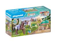 PLAYMOBIL WORLD OF HORSES Trīs zirgi ar segliem 71356