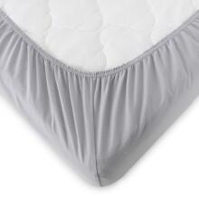 La Bebe™ Satin 89x38X5cm Art.760325 Grey fitted baby sheet
