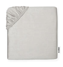 La Bebe™ Satin 89x38X5cm Art.760325 Grey fitted baby sheet