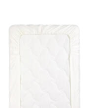 La Bebe™ Cotton 89x38+5 cm Art. 24440 White cotton fitted sheet