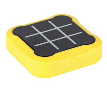 Ikonka Art.KX2994 Krustu rats elektroniskā puzzle spēle tic tac toe konsole portatīvā dzeltena
