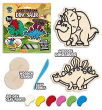 Splat Planet Creative Modeling Clay Set with Wooden Dinosaurs