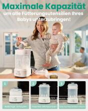 Grownsy Baby Sterilizer 4 in 1 Art.257146 GROWNSY Baby Bottle Sterilizer, Bottle Sterilizer/Bottle Dryer/Quick Dry/Baby Supplies Sterilizer 4-in-1