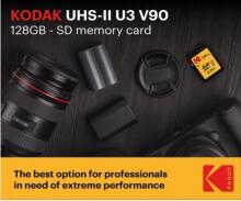 Kodak SD 128GB UHS-II U3 V90 Ultra Pro EKMSD128GUHS2V2K