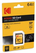 Kodak SD 64GB UHS-I U3 V30 Ultra Performance EKMSD64GXC10HPRK