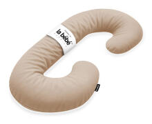 La Bebe™ Maternity Pillow Cotton Sì -Duo Art.256044 Bēši karameļu Kokvilna audums. Daudzfunkcionāls spilvens/pakavs grūtniecēm, ar memory foam