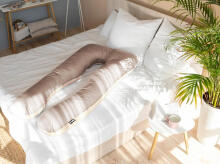 La Bebe™ Cushy Maternity Pillow Art.91911 Beige caramel 155x80cm