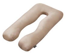 La Bebe™ Cushy Maternity Pillow Art.91911 Beige caramel 155x80cm