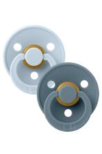 Bibs Studio Colour Round Art.257315 Blue Petrol Pacifier, 100% natural  18+  (2pcs)