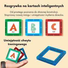 WOOPIE Magnetic Building Blocks Learning Letters 70 Pieces
