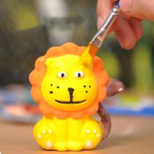 WOOPIE Creative Set with Paints DIY Make Plaster Casts Figurines and Paint - Animal Set