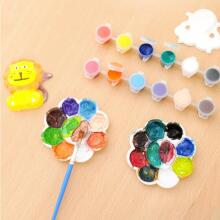 WOOPIE Creative Set with Paints DIY Make Plaster Casts Figurines and Paint - Animal Set