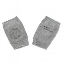Mini Baby Knee Pads Art.257585 Light Grey Crawling knee pads