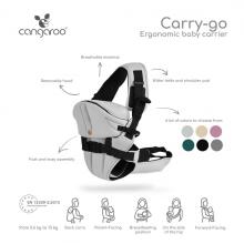 Mini Baby Carry Go  Art.BB003 Pink Сумка переноска кенгуру 2 в 1 ( 3,6 до 12 кг)
