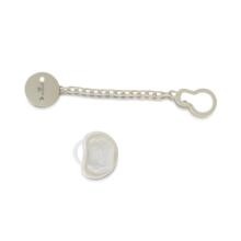 Mini Baby Soother&Soother Star Grey Art.257597 Silicone pacifier and holder 0-6 months.