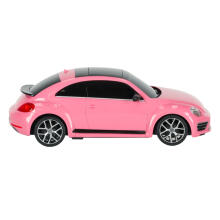 Ikonka Art.KX3520 RC auto 1:24 Volkswagen Beetle rozā krāsā