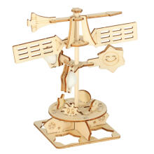 Ikonka Art.KX3588 Koka puzle 3d zinātniskais modelis vēja lāpstiņa