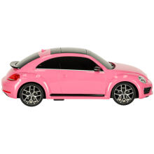 Ikonka Art.KX3535 RC auto 1:14 Volkswagen Beetle rozā krāsā