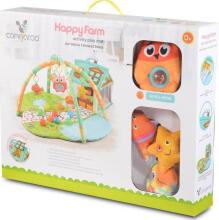 Mini Baby Playmat Happy Farm Art.257783 Green Play development mat 0+