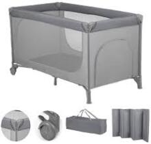 Mini Baby Travel Bed Uno Art.257788 Grey Travel cot