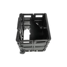 Foldable shopping cart with load capacity up to 35kg Olli 65L 42x40.5x38cm black