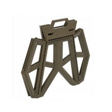 Folding outdoor chair with load capacity up to 120kg Tom 29x20x39cm olive
