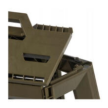 Folding outdoor chair with load capacity up to 120kg Tom 29x20x39cm olive