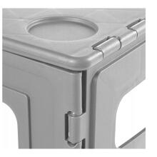 Folding outdoor table L with load capacity up to 80kg Timo 70x45x55cm gray