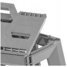 Folding outdoor chair with load capacity up to 120kg Tom 29x20x39cm gray