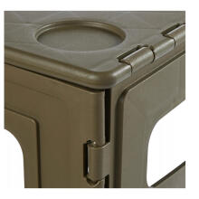 Folding outdoor table L with load capacity up to 80kg Timo 70x45x55cm olive