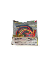 SET 3 pcs ELASTIC STRAP WITH SAFETY HOOK  BUNGEE SET 1x60cm - 1x90cm - 1x114cm 