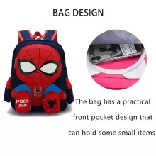 Children School Backpack Spiderman Art.258560 Blue Backpack