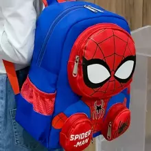 Children School Backpack Spiderman Art.258561 Dark Blue Backpack