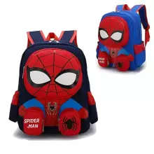 Children School Backpack Spiderman Art.258561 Dark Blue Backpack