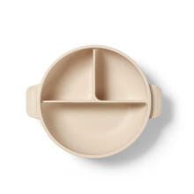 1661/03 SILICONE PLATE WITH SUCTION CUP AND COVER BEIGE