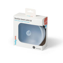 1662/01 SILICONE BOWL WITH SUCTION CUP AND COVER BLUE
