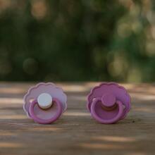 Frigg Daisy Round Latex Art.101946 Peony/Cedar Pacifier (nipple) made of 100% natural rubber 0-6 months (2 pcs.)